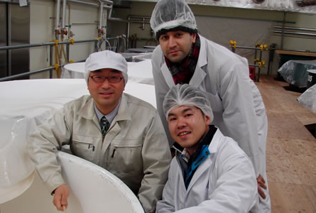 visiting sake maker